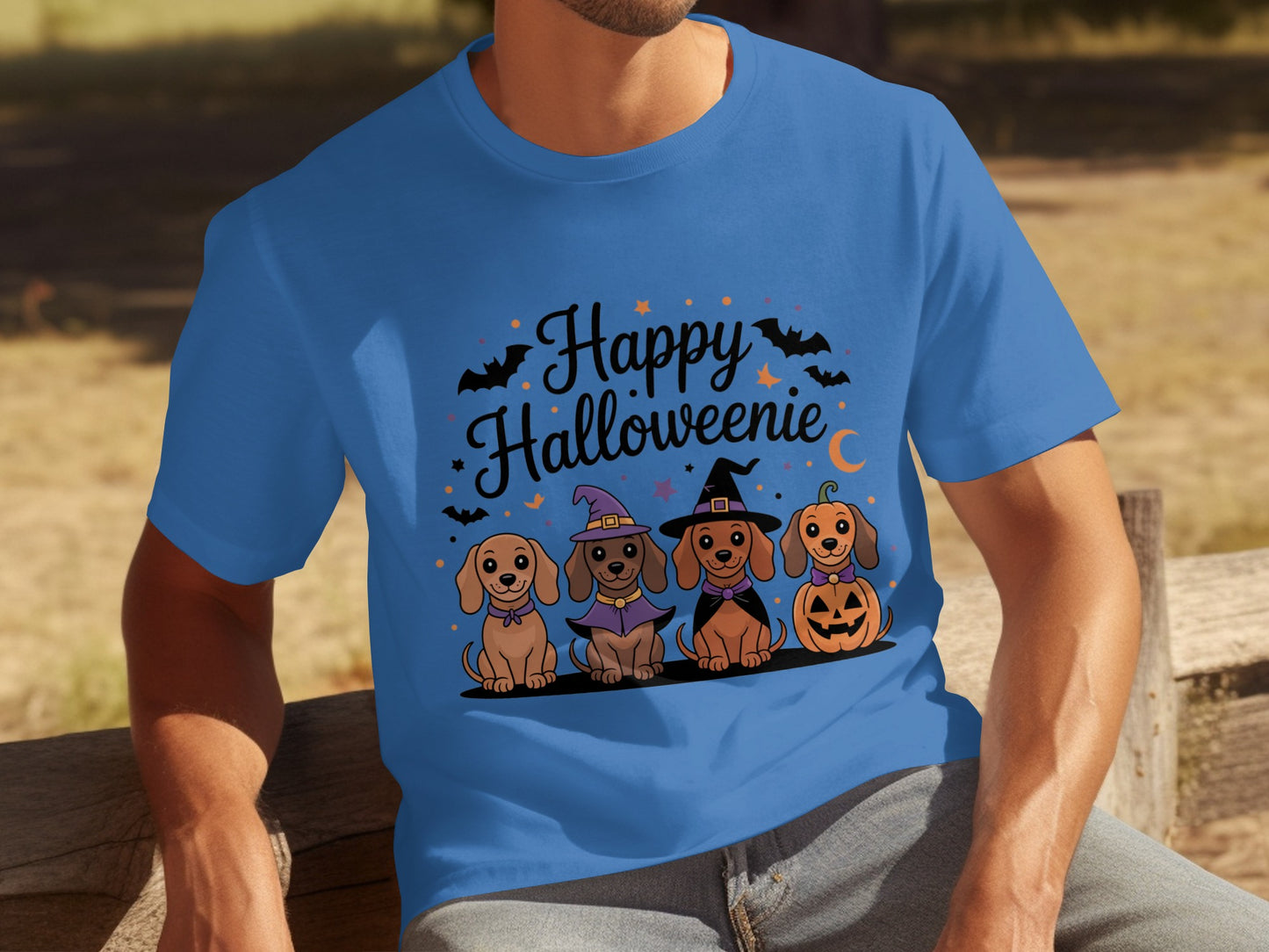 Happy Halloweenie Dachshund Dogs Halloween T-shirt