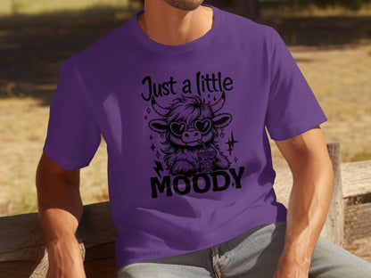 Just a Little Moody Creative Graphic Design Shirt