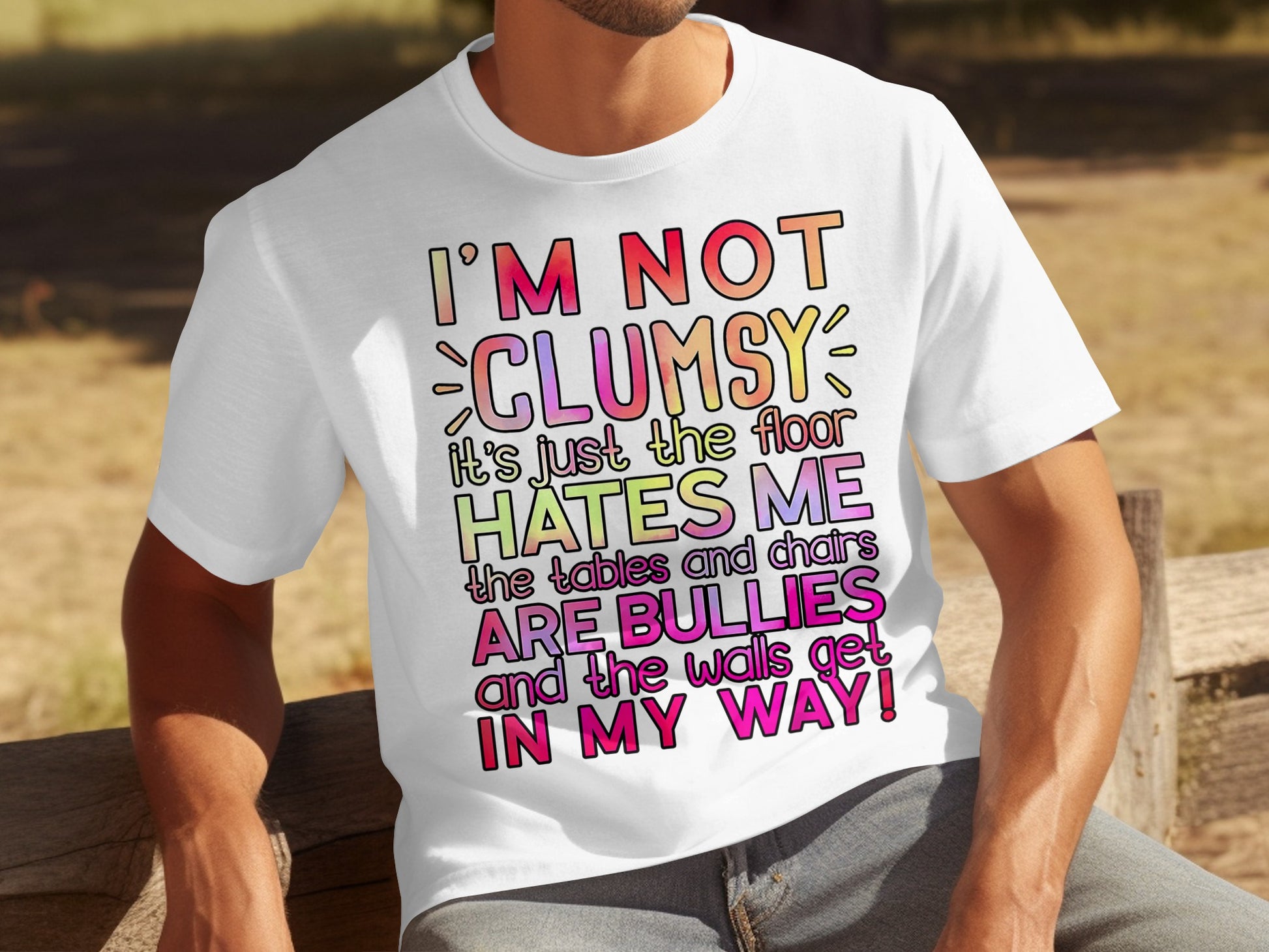 I'm Not Clumsy The Floor Hates Me Funny T-Shirt