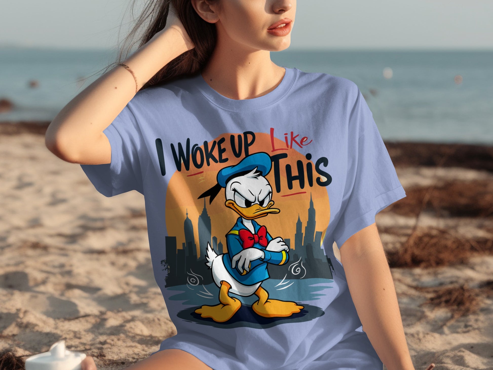 I Woke Up Like This Donald Duck Graphic Shirt