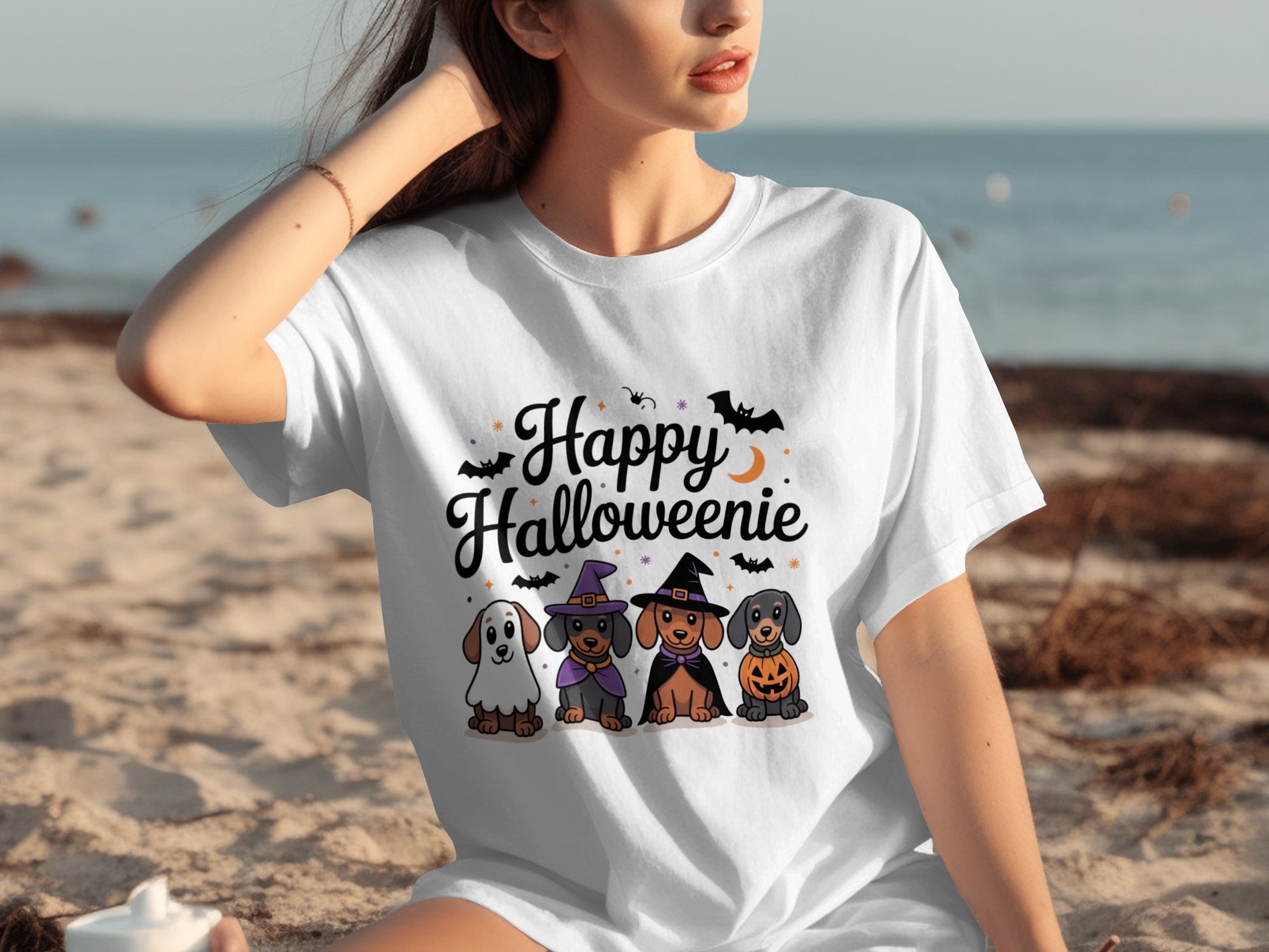 Happy Halloweenie Cute Dogs T-Shirt