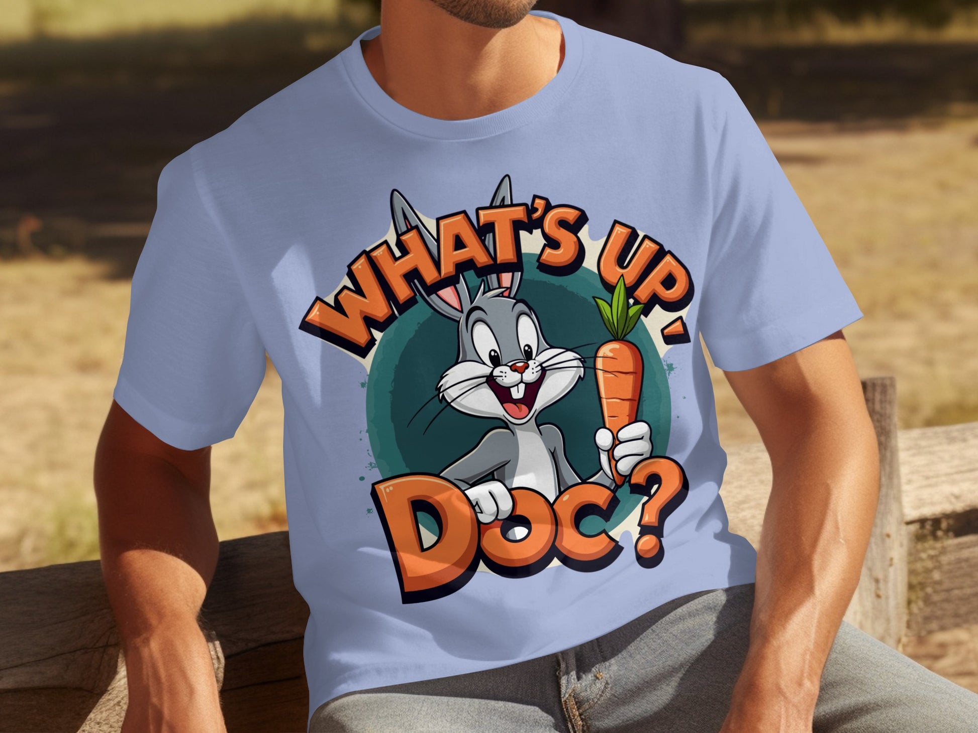 What's Up Doc Bugs Bunny Cartoon Graphic T-Shirt