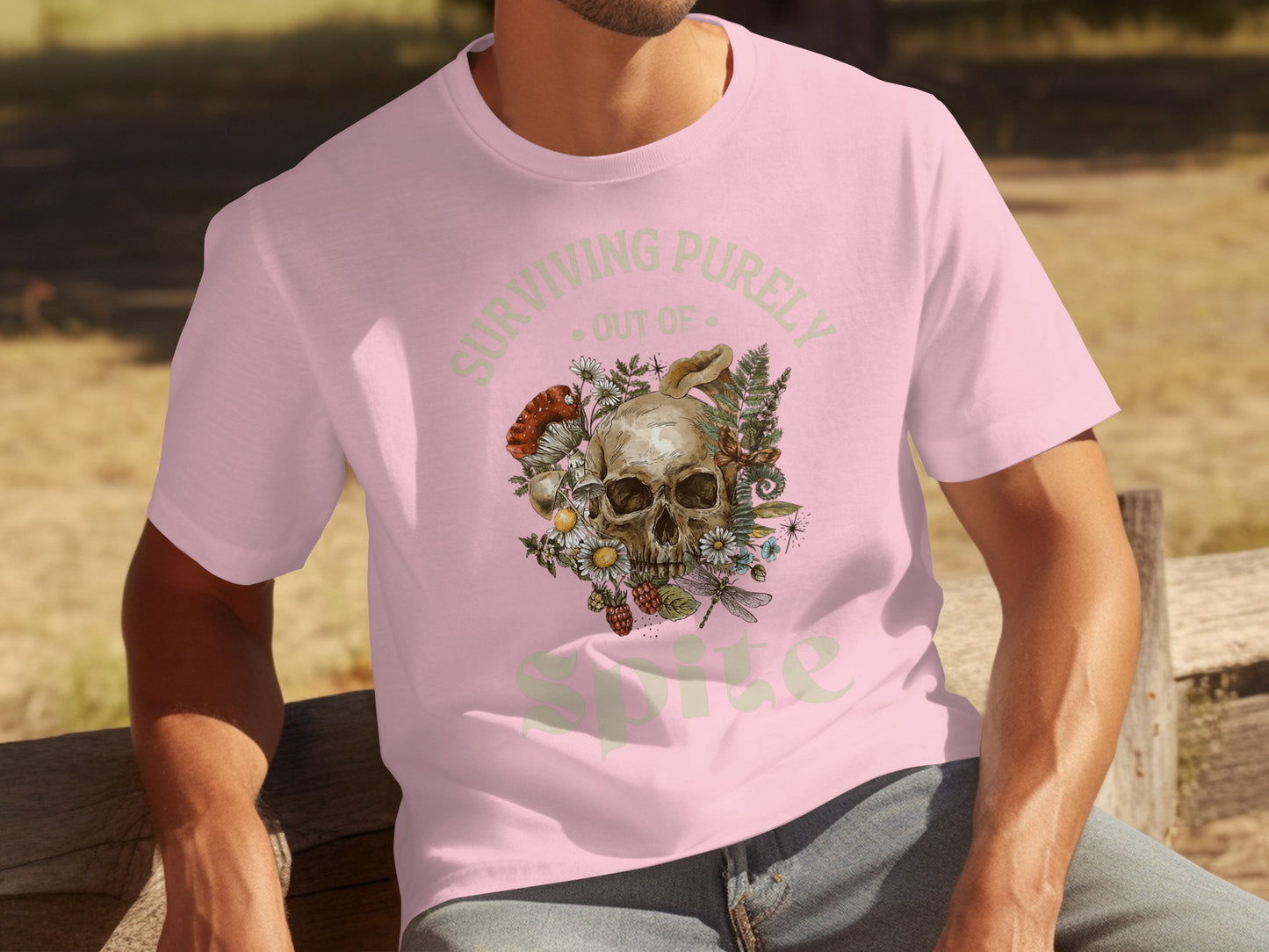 Surviving Purely Out Of Spite Graphic T-Shirt