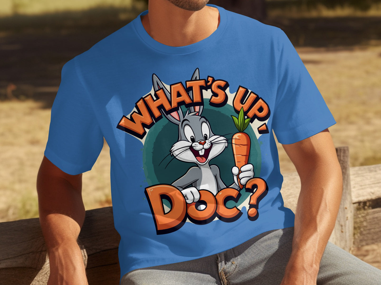 What's Up Doc Graphic Bugs Bunny Men's T-Shirt