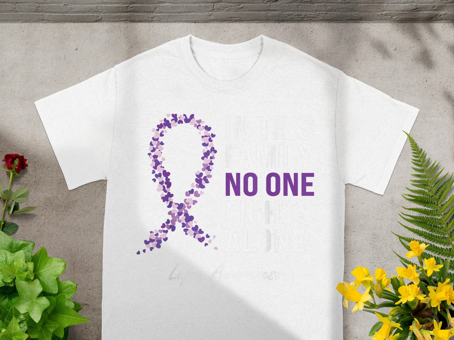 In This Family No One Fights Alone T-shirt