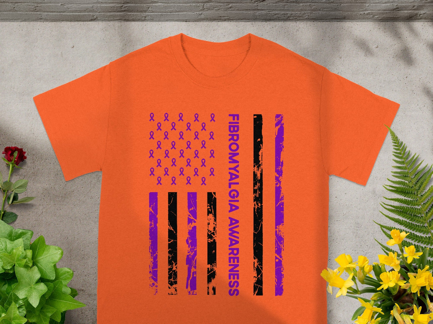 Fibromyalgia Awareness Flag Design Awareness Shirt