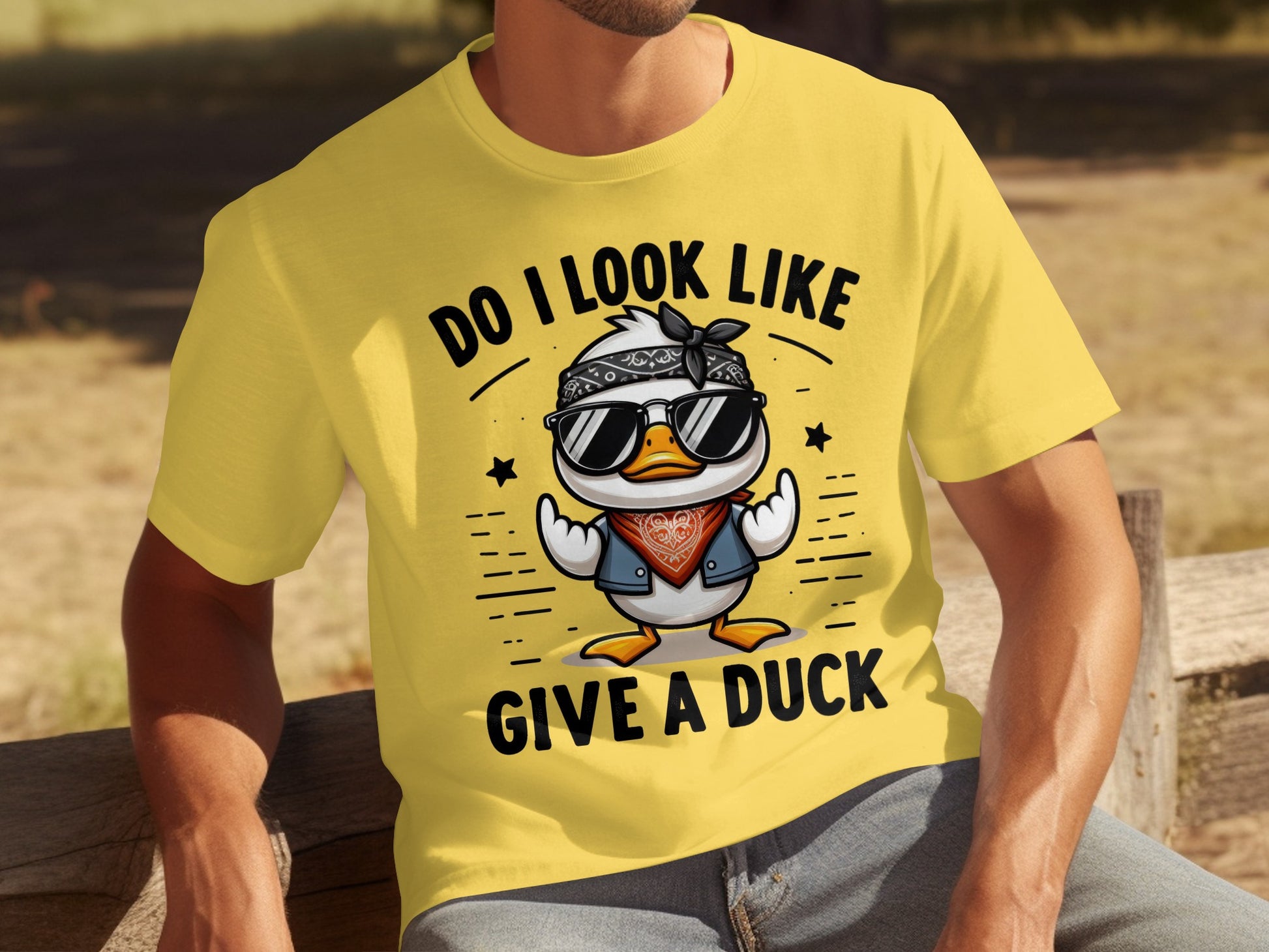 Do I Look Like Give A Duck Graphic Tee Shirt