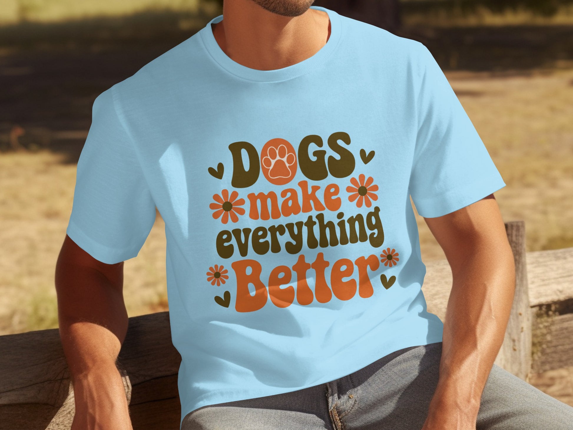 Dogs Make Everything Better Graphic T-Shirt