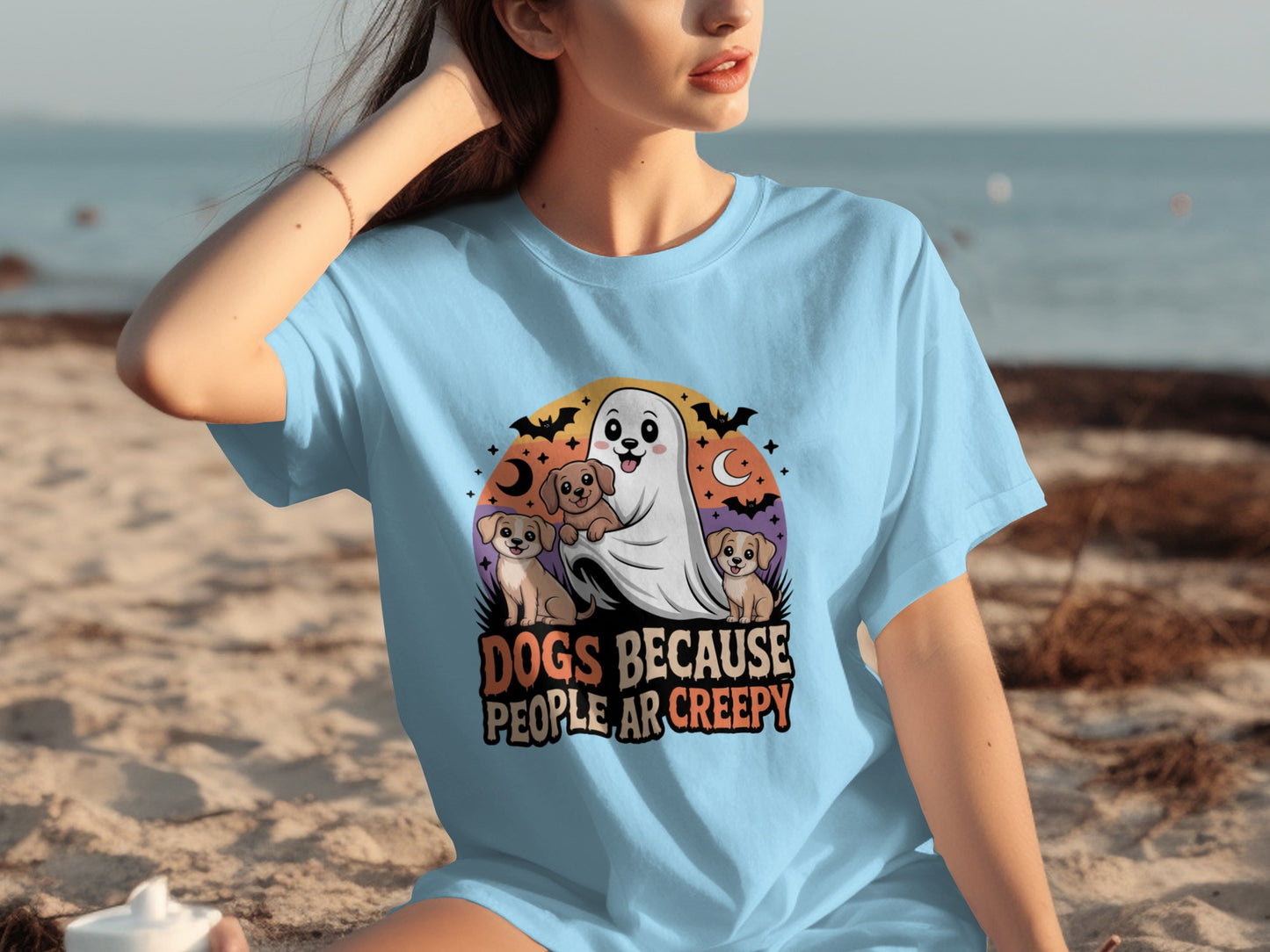 Dogs Because People Are Creepy Halloween T-shirt