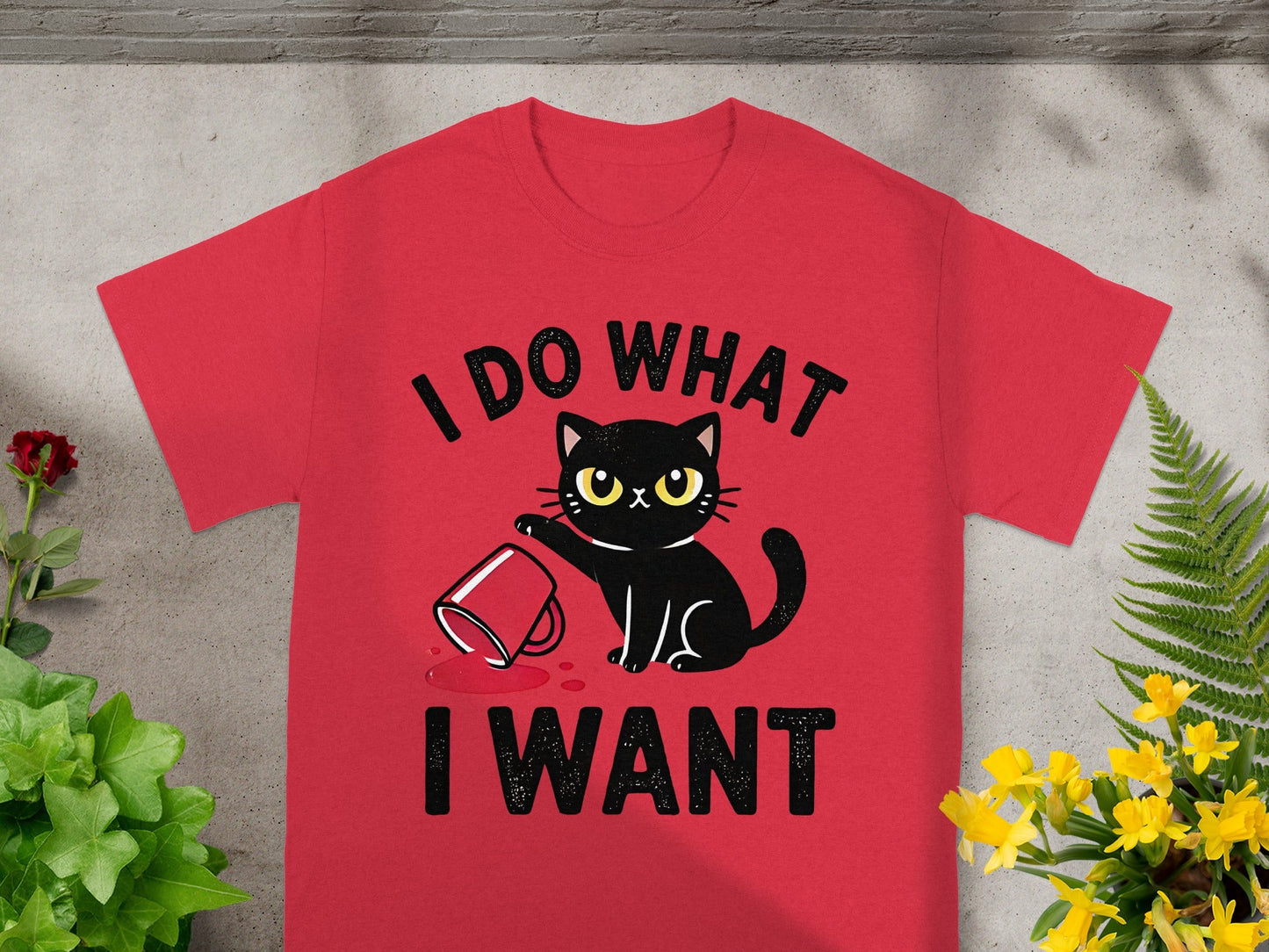 I Do What I Want Cat Graphic Design T-Shirt