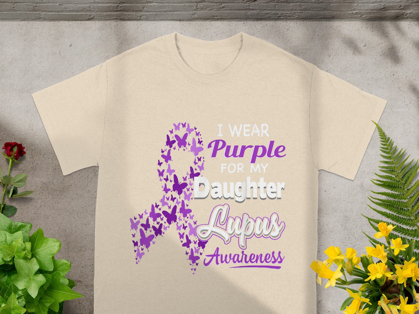 I Wear Purple for My Daughter Lupus Awareness T-shirt