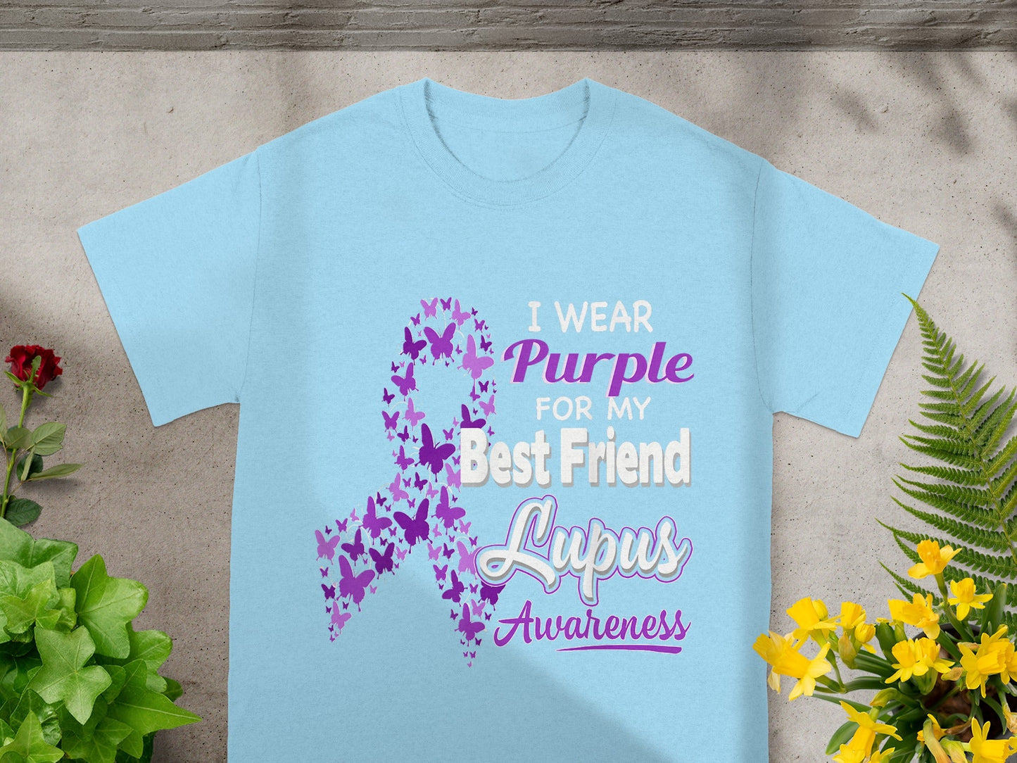 I Wear Purple for My Best Friend Lupus Awareness Shirt