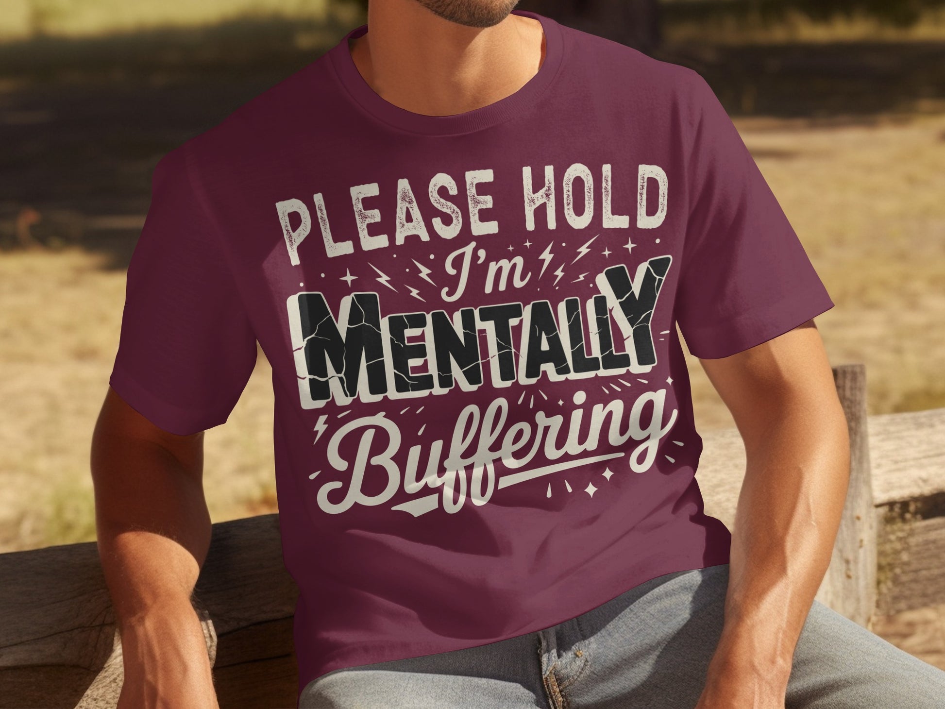 Please Hold I'm Mentally Buffering T-shirt