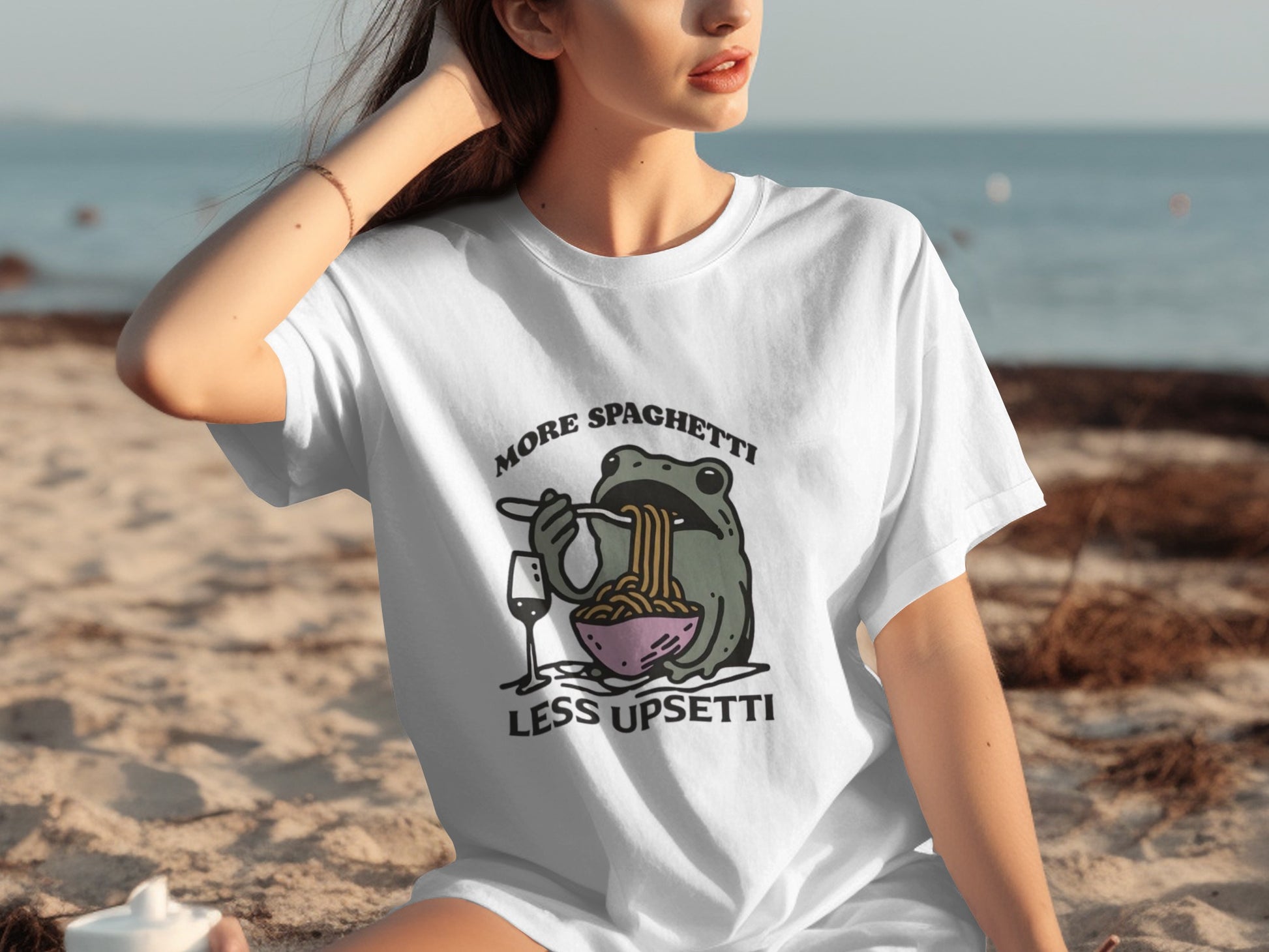 More Spaghetti Less Upsetti Graphic T-shirt