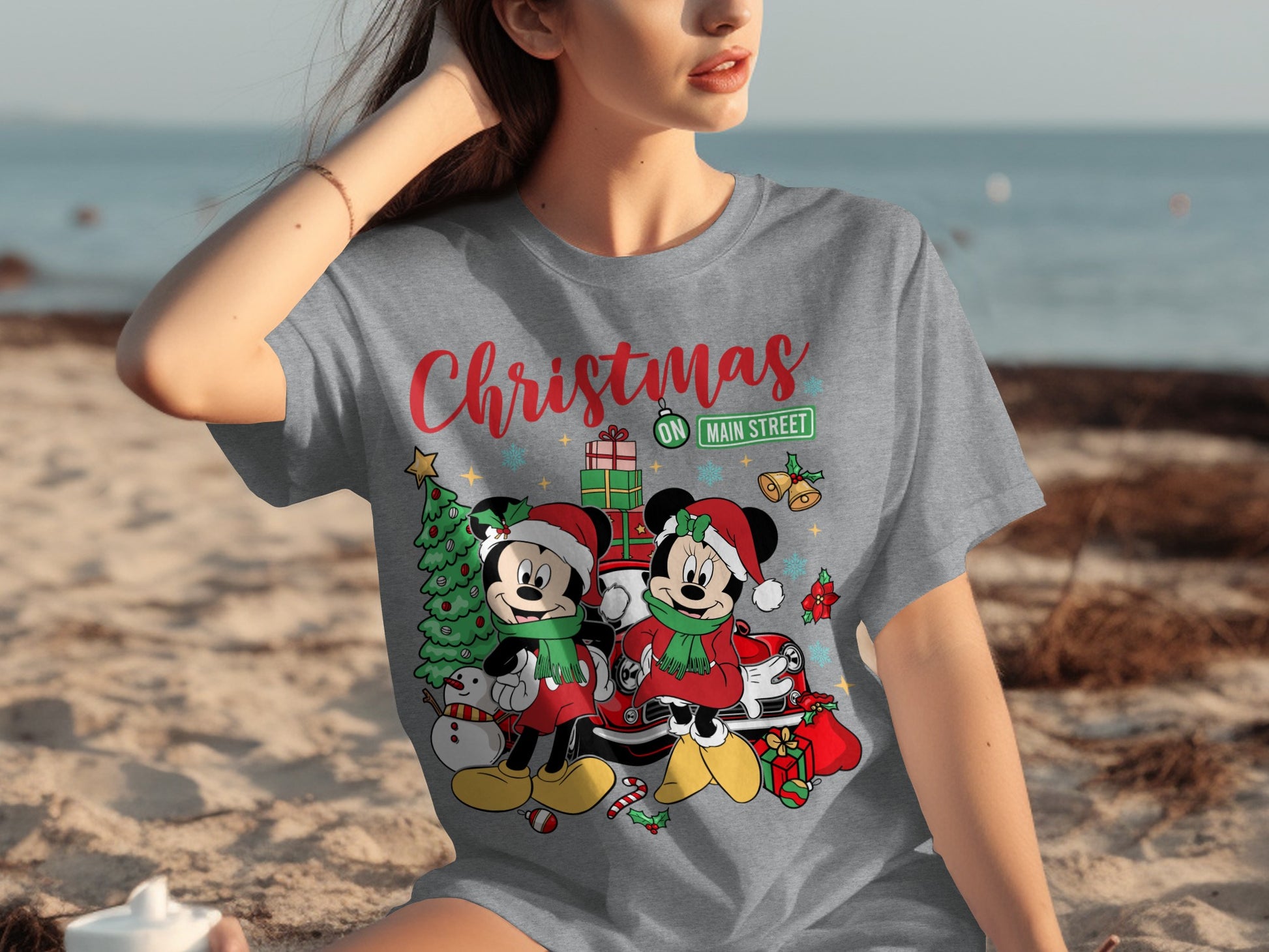 Christmas on Main Street Disney Holiday T-Shirt