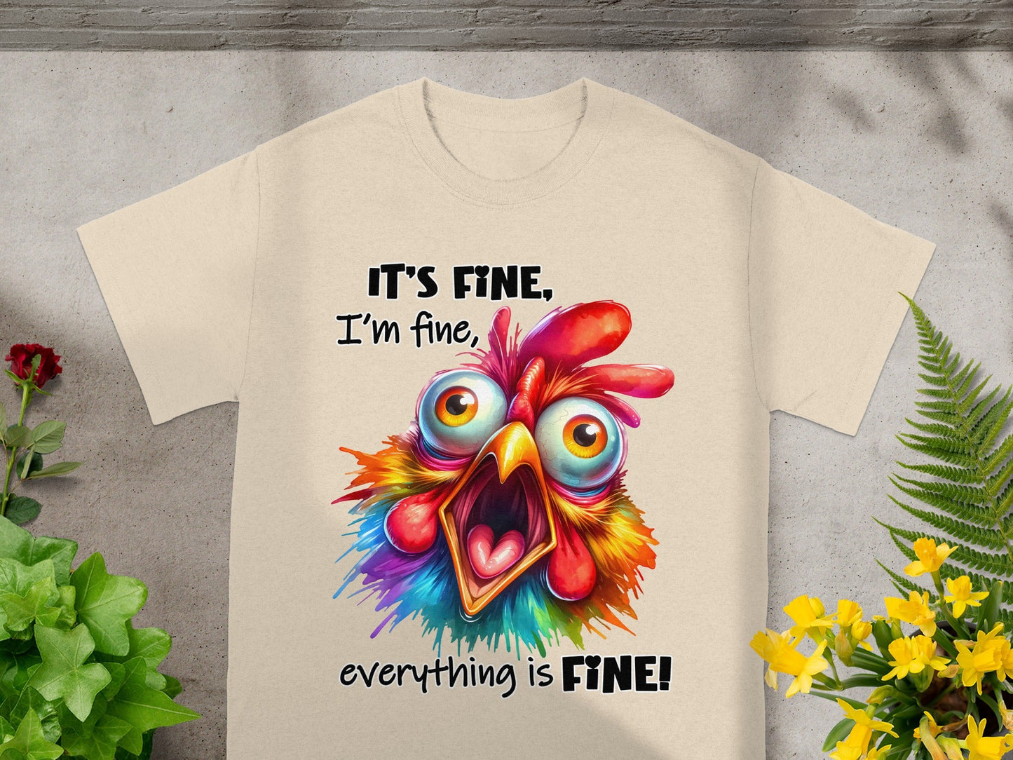 It's Fine I'm Fine Everything is Fine T-Shirt Product