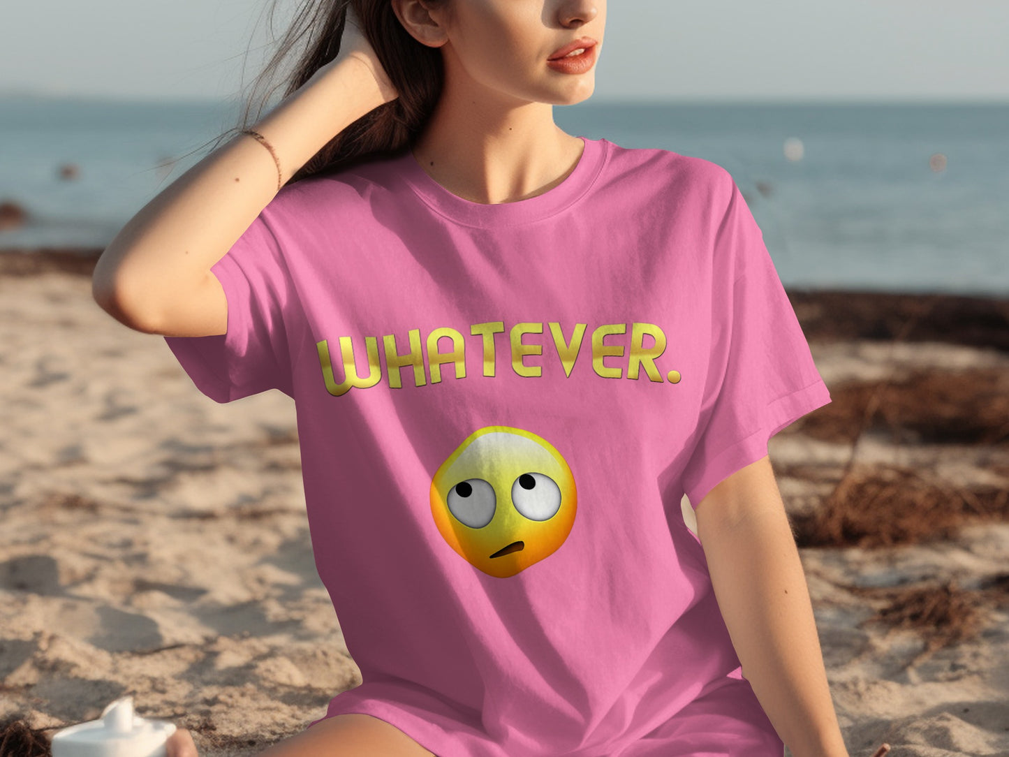 Whatever Emoji Graphic Tee for Casual Wear