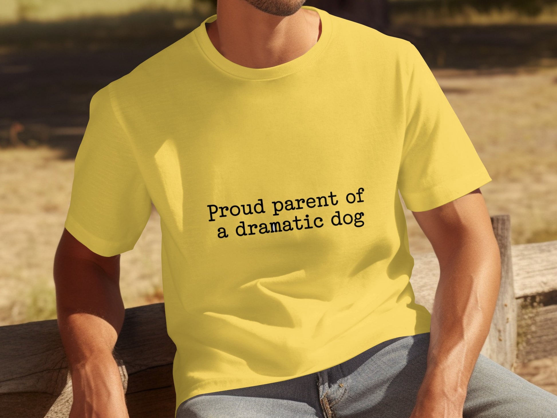 Proud parent of a dramatic dog statement shirt