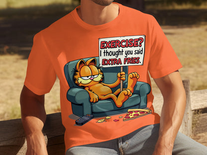 Exercise I Thought You Said Extra Fries Graphic T-Shirt