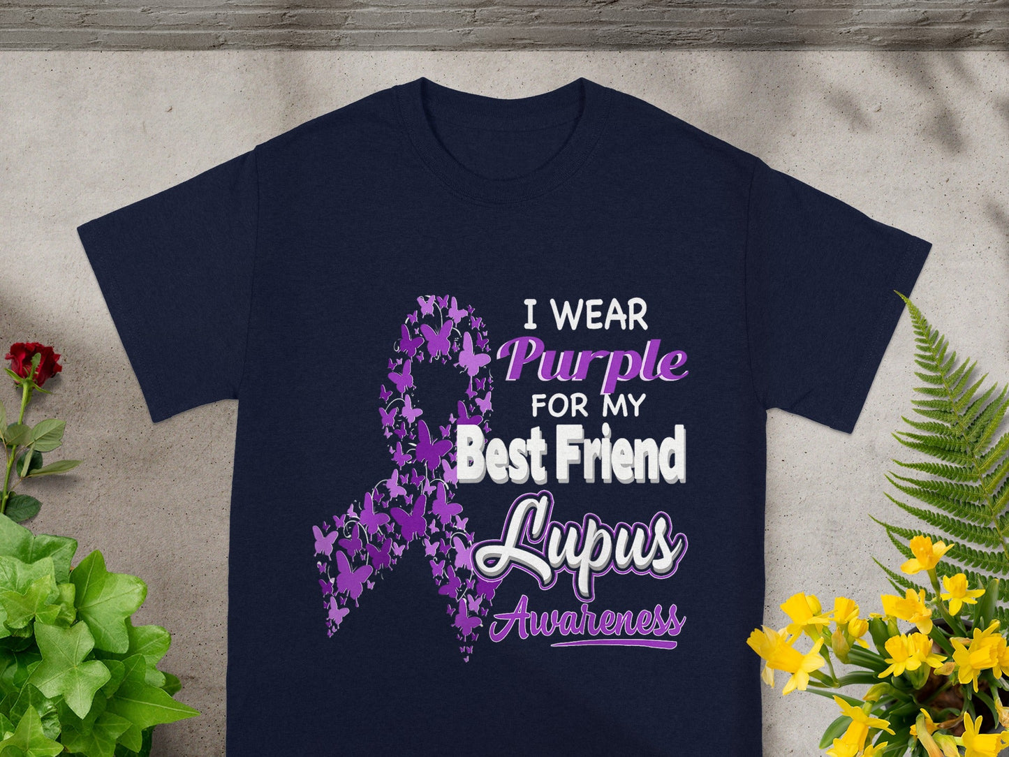 I Wear Purple for My Best Friend Lupus Awareness Shirt
