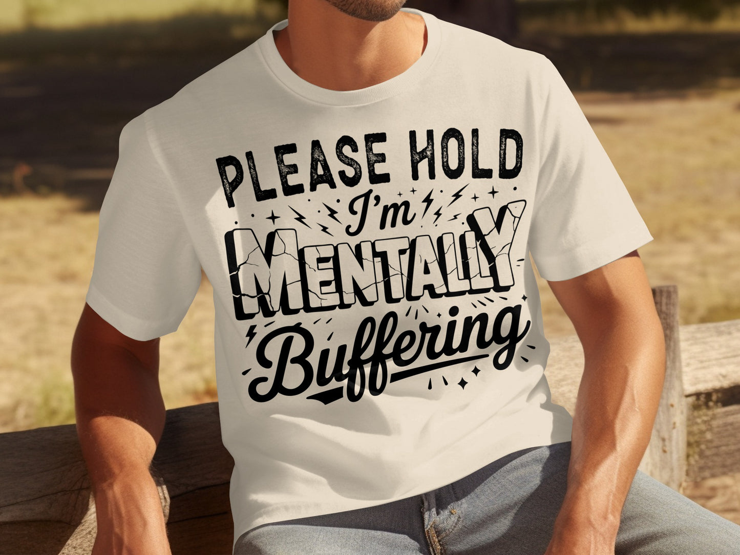 Please Hold I'm Mentally Buffering T-shirt product