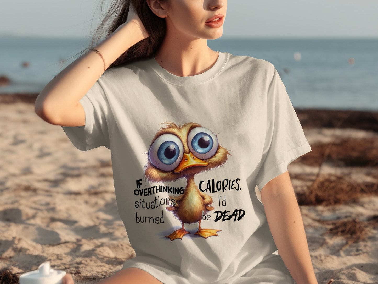 If Overthinking Burned Calories Funny Duck Shirt
