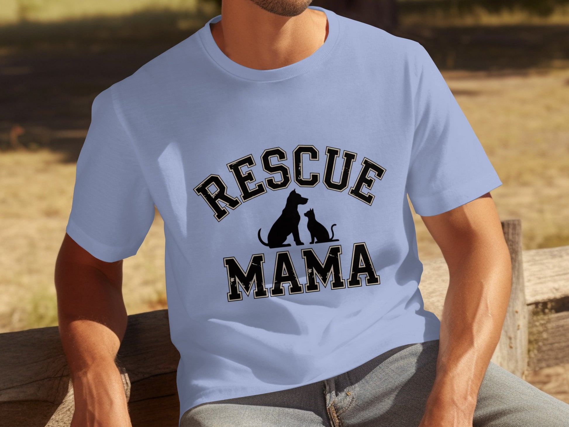 Rescue Mama T-Shirt for Pet Lovers Dog and Cat Shirt