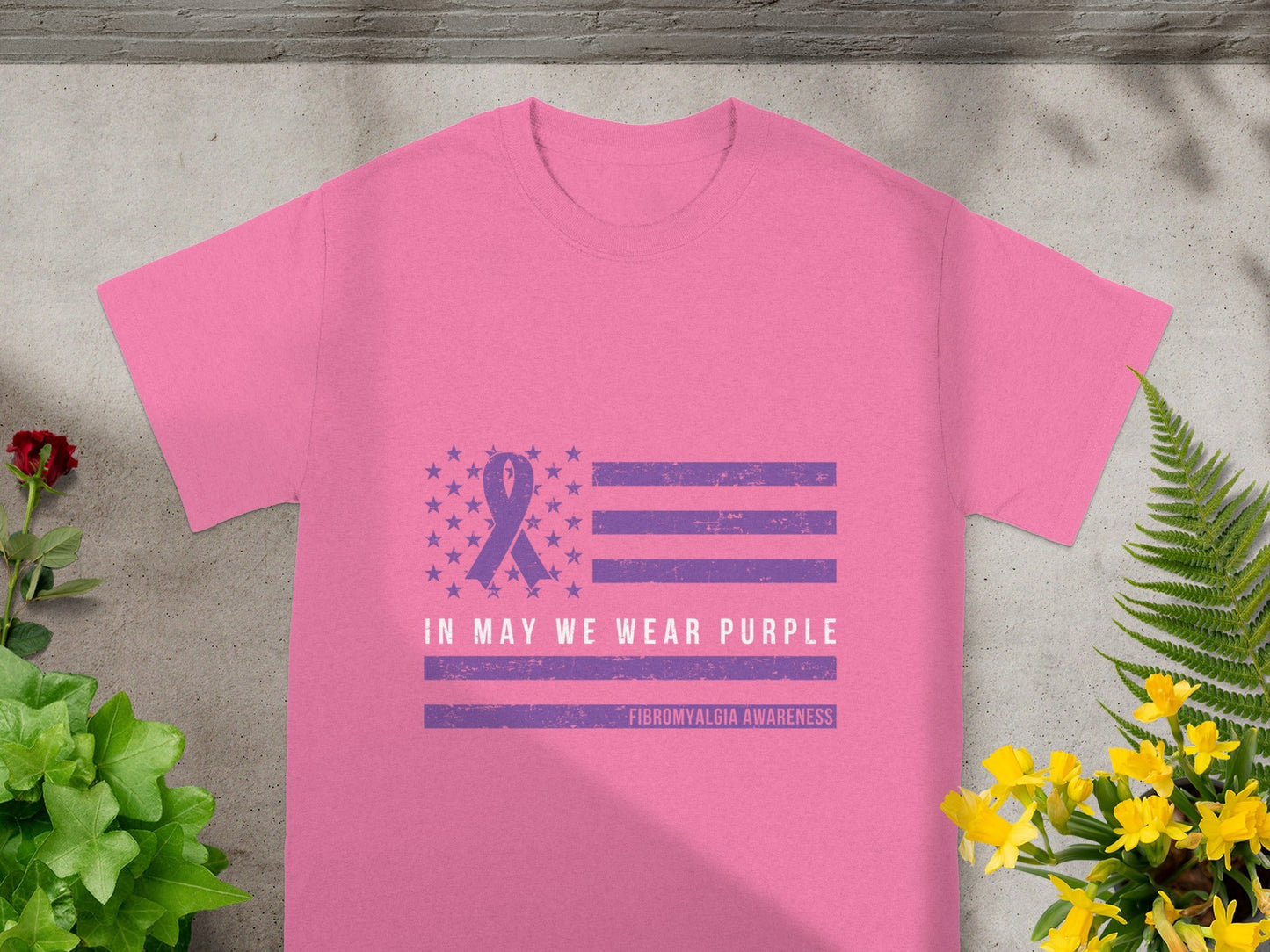 In May We Wear Purple Fibromyalgia Awareness T-shirt