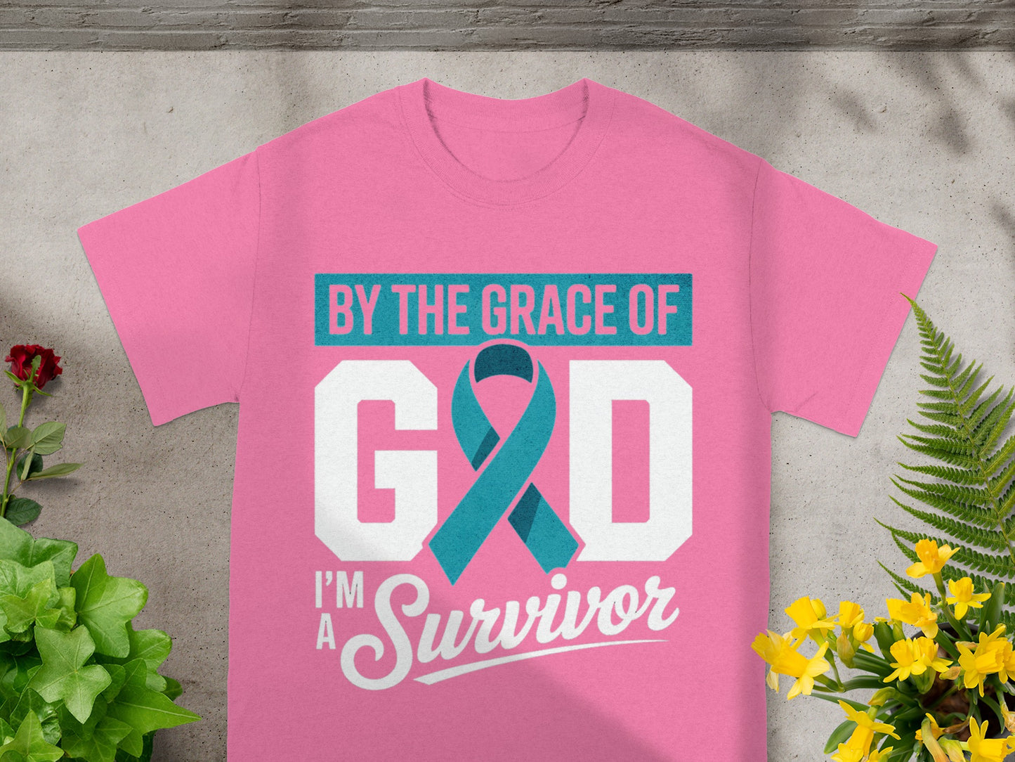 By The Grace of God I'm A Survivor T-shirt