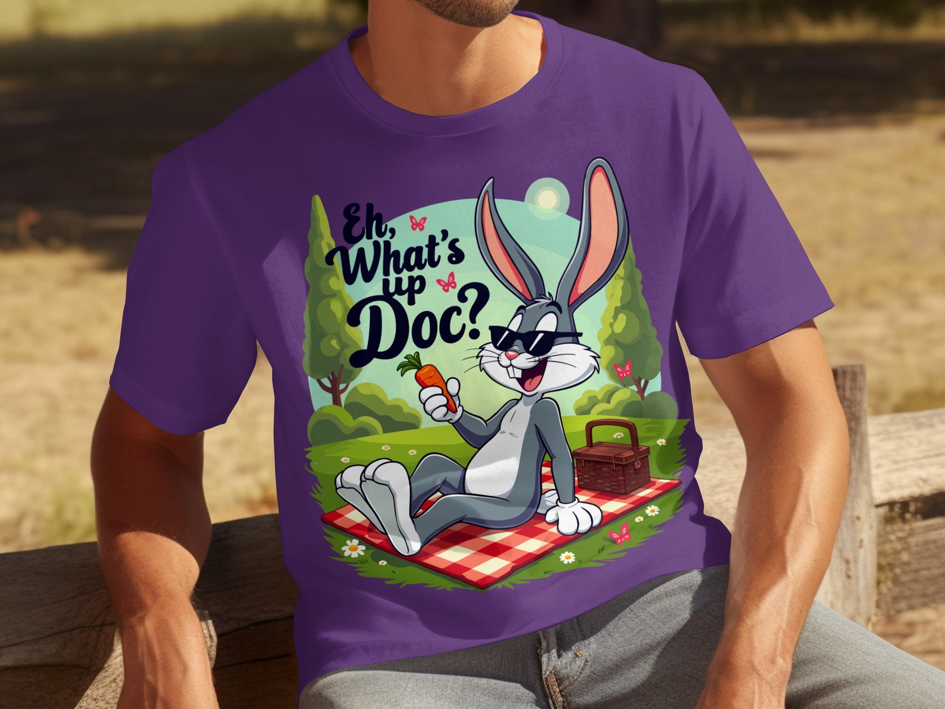 Eh What's Up Doc Cartoon Graphic Tee Shirt