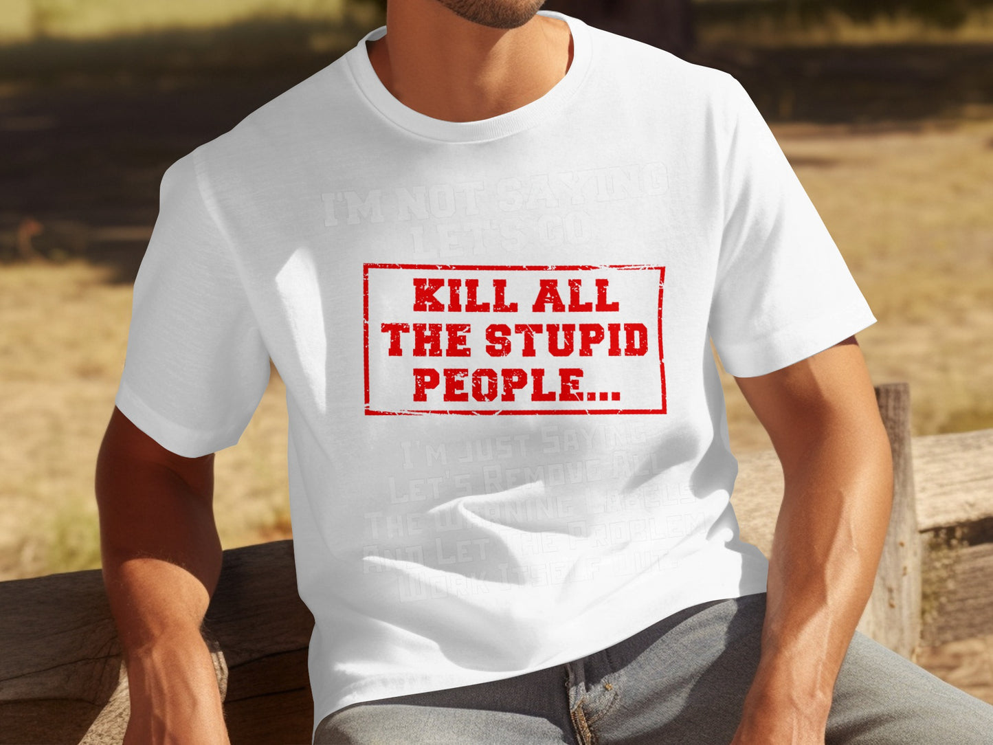 Kill All The Stupid People Funny Graphic T-shirt