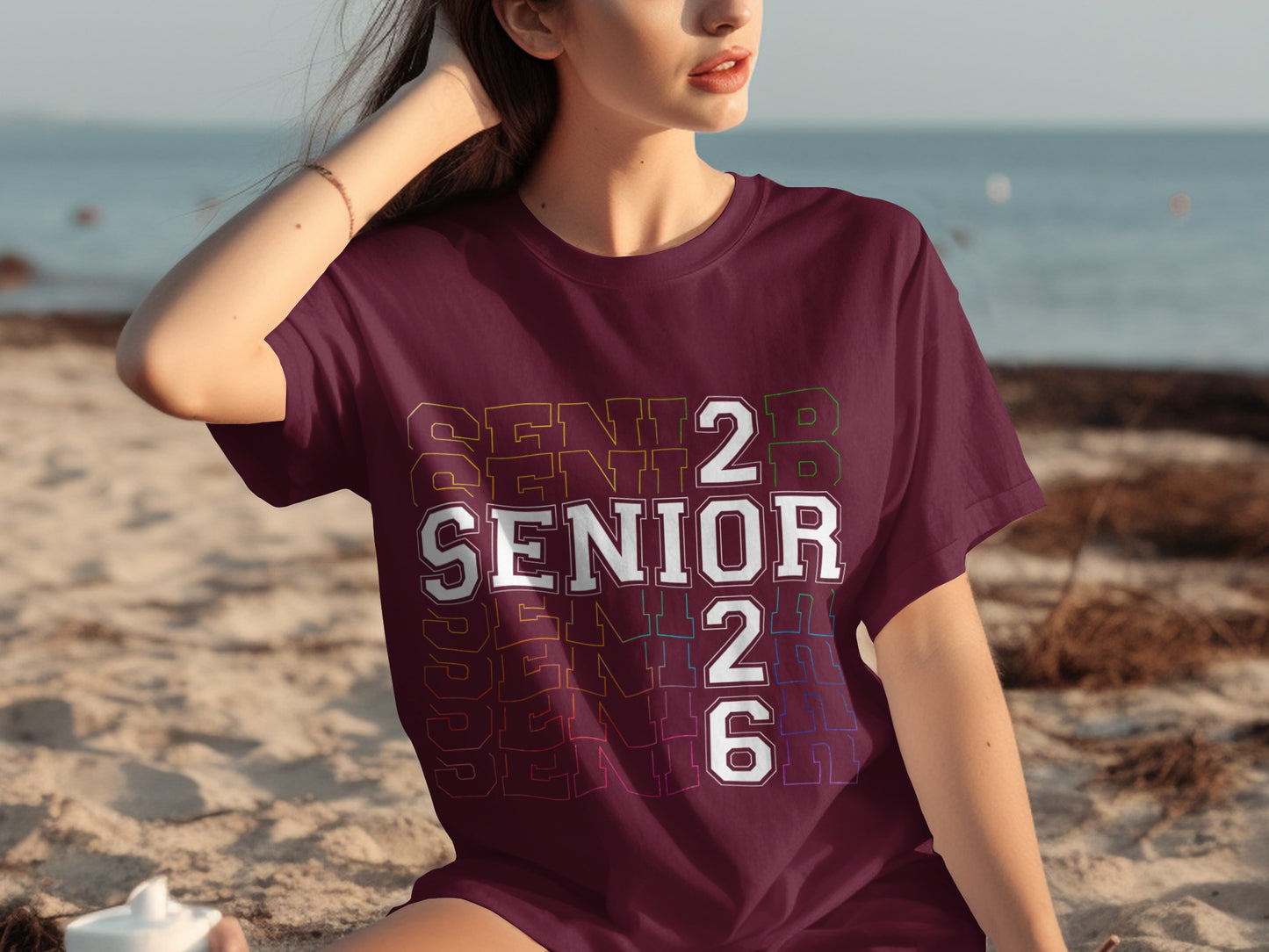 Senior 2026 T-Shirt Design Perfect for Beach Days