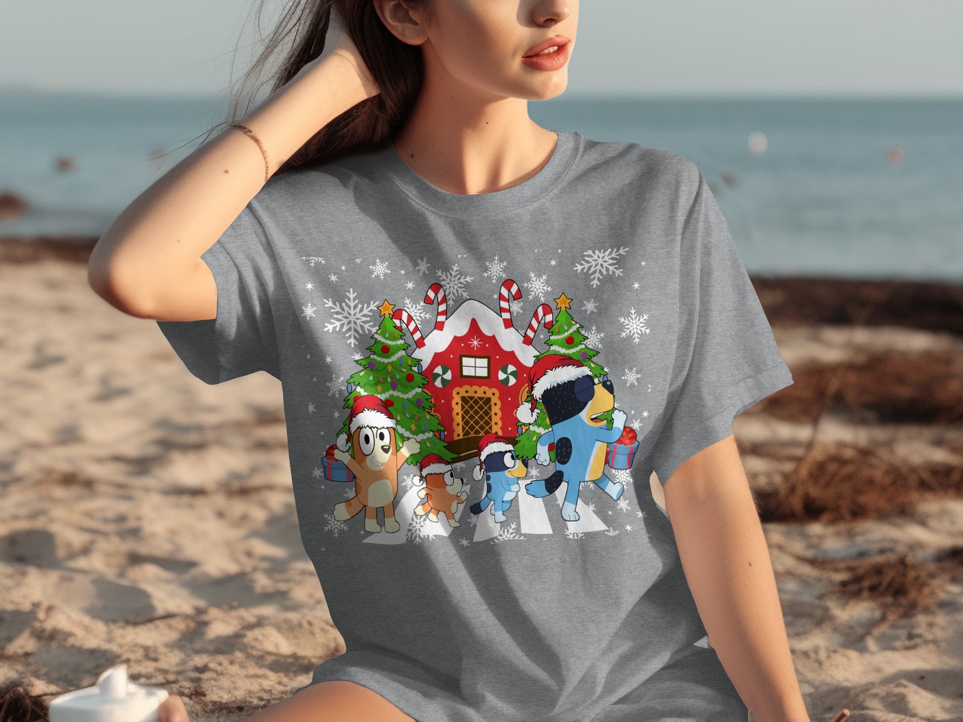 Cute Festive Animals Celebrating Christmas Shirt