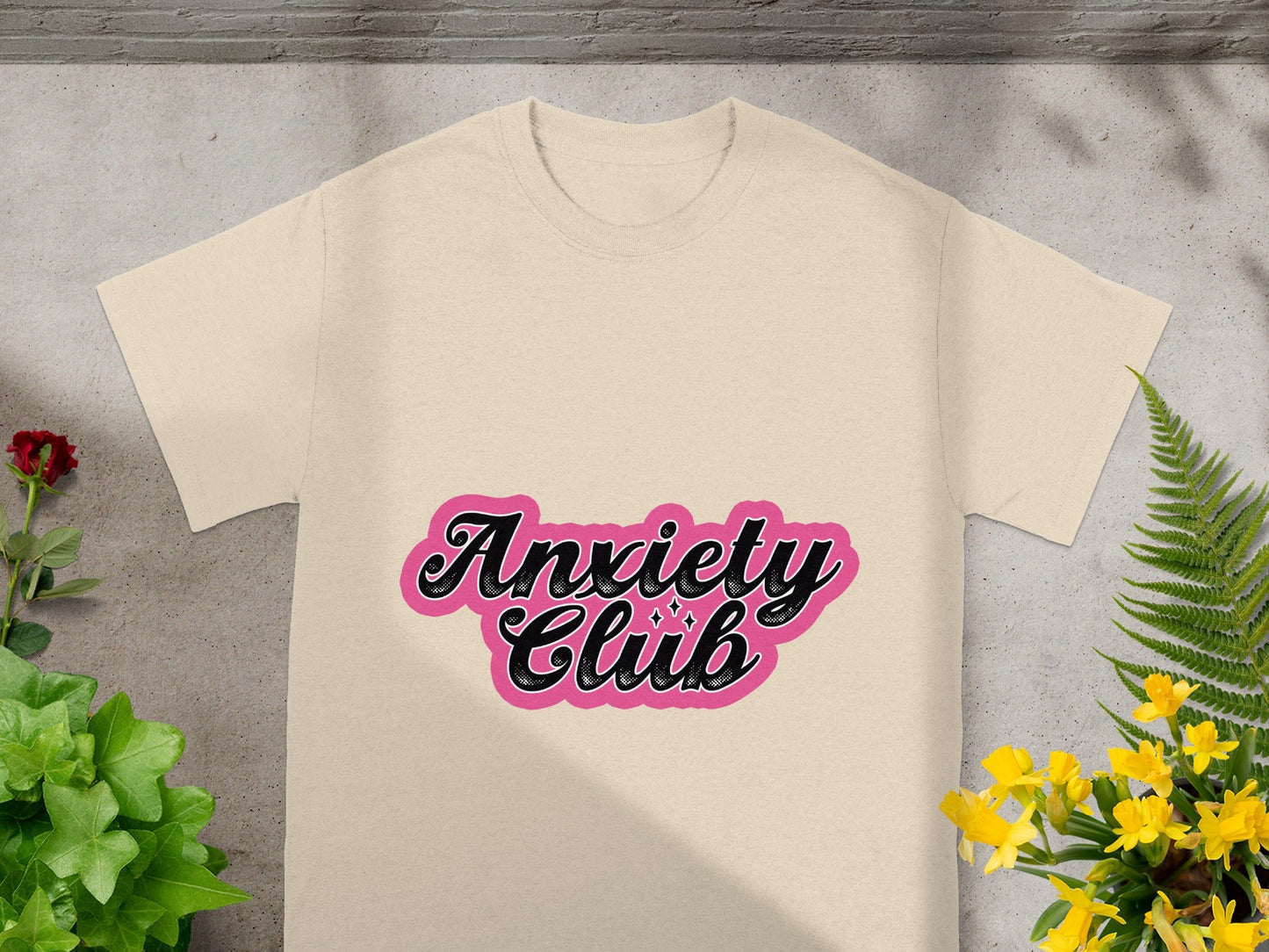 Anxiety Club Graphic Tee Unique Design Shirt