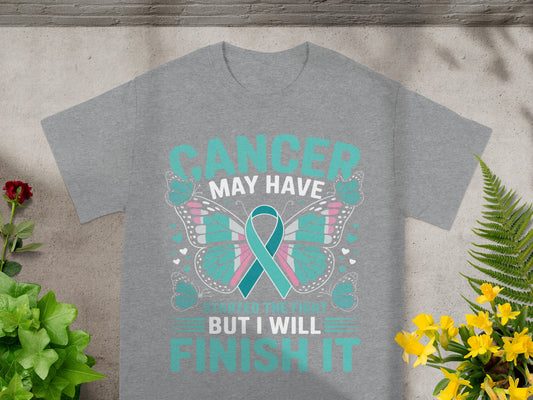 Cancer May Have Started The Fight Butterfly Shirt