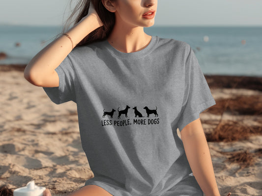 Less People More Dogs Graphic T-shirt