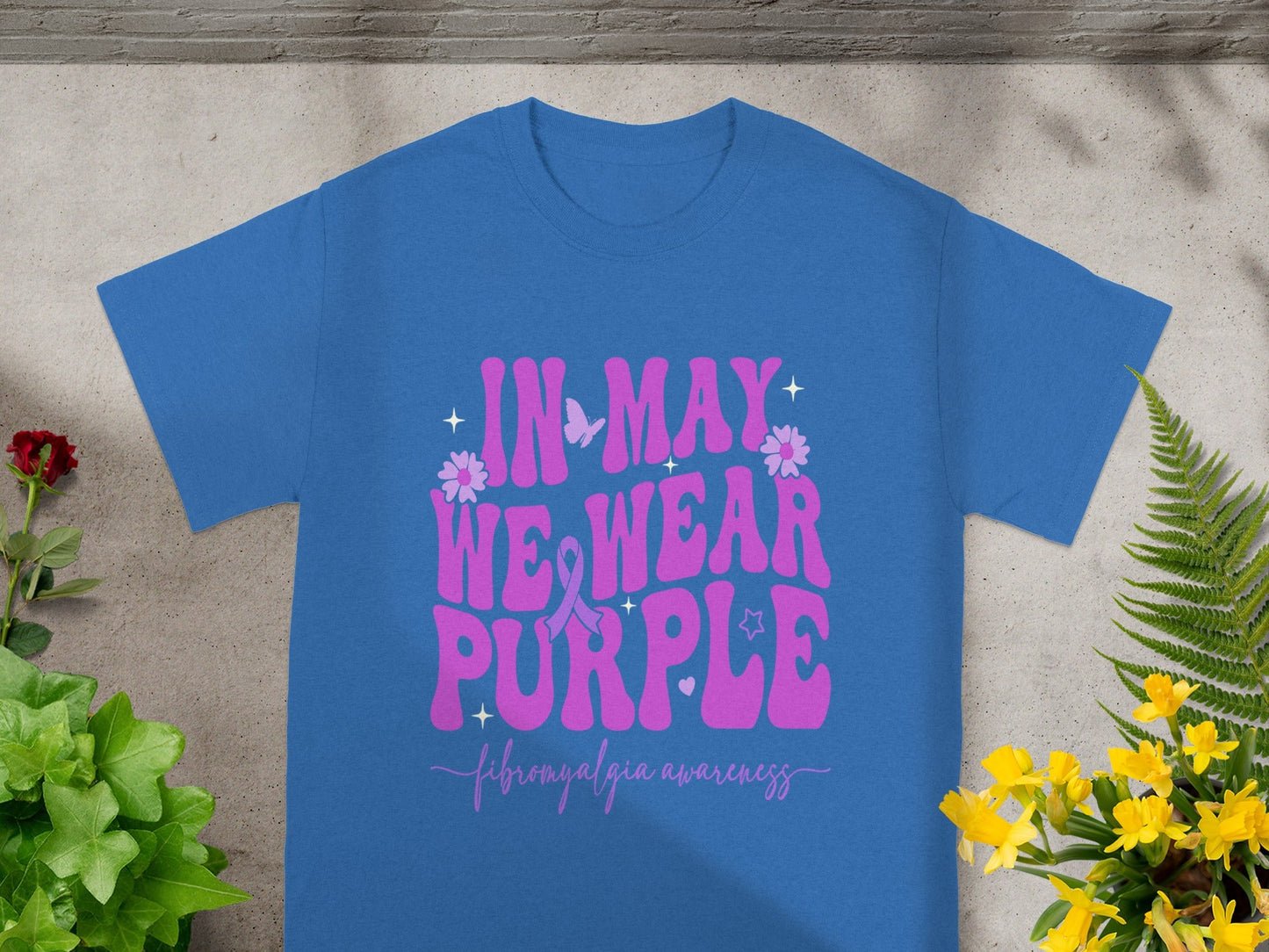 In May We Wear Purple Fibromyalgia Awareness Shirt