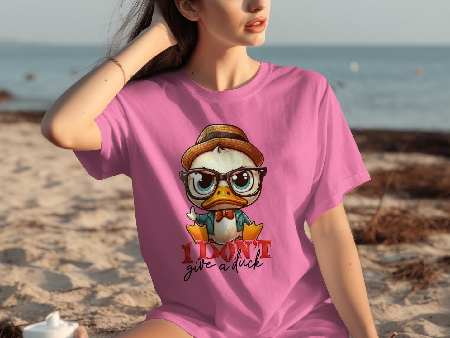 I Don't Give a Duck Funny Graphic T-Shirt product