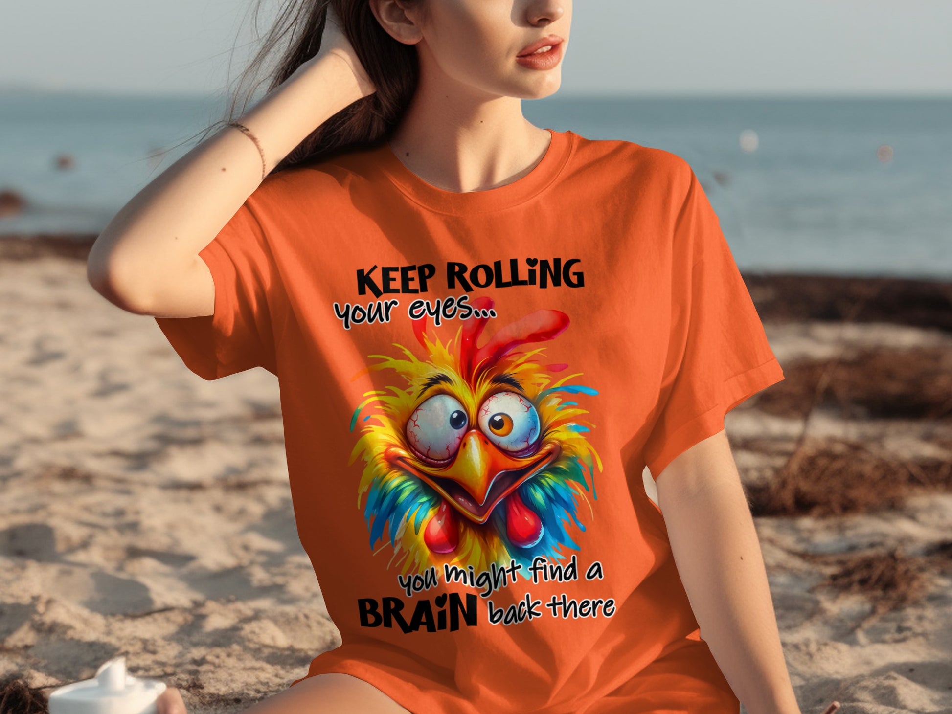 Keep Rolling Your Eyes Find a Brain Funny T-shirt