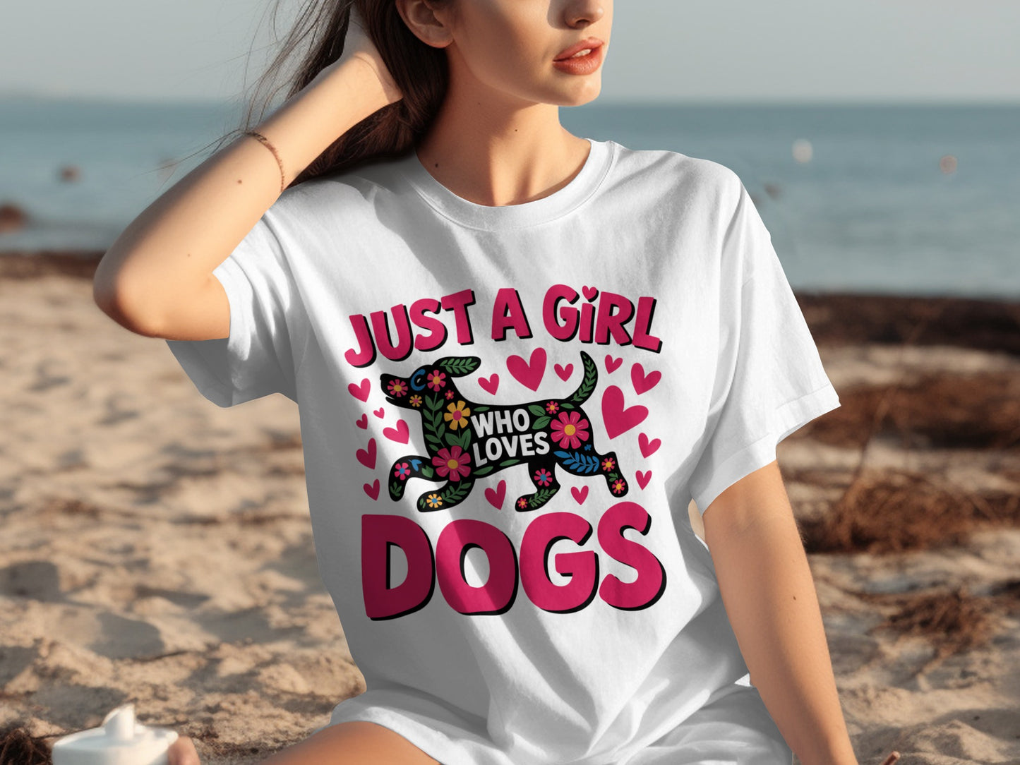 Just A Girl Who Loves Dogs Graphic T-shirt