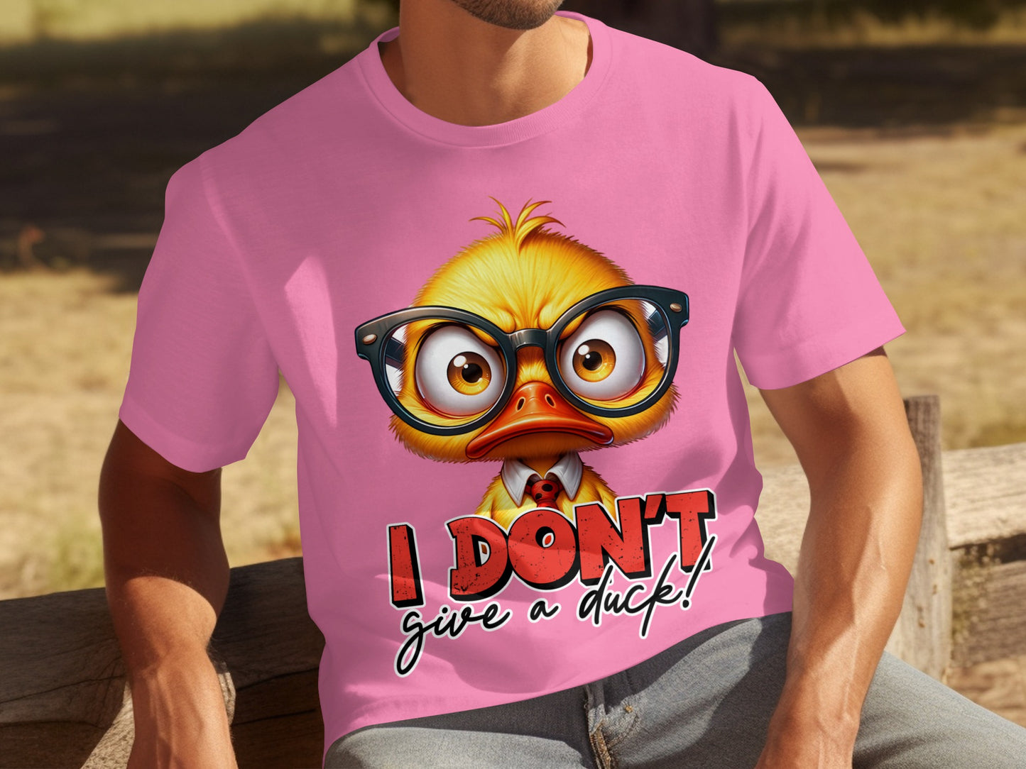 Cute Funny Duck Design I Don't Give a Duck T-Shirt
