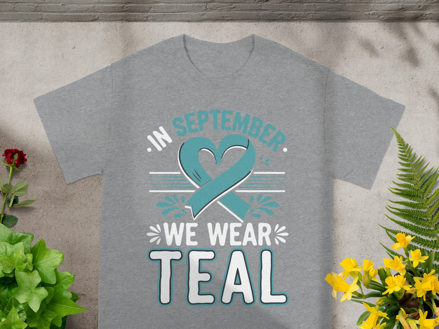 In September We Wear Teal T-Shirt Prostate Cancer Awareness