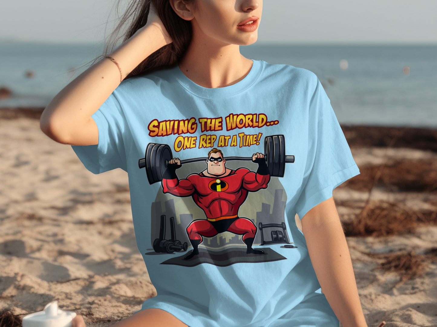 Saving The World One Rep At A Time Funny T-Shirt