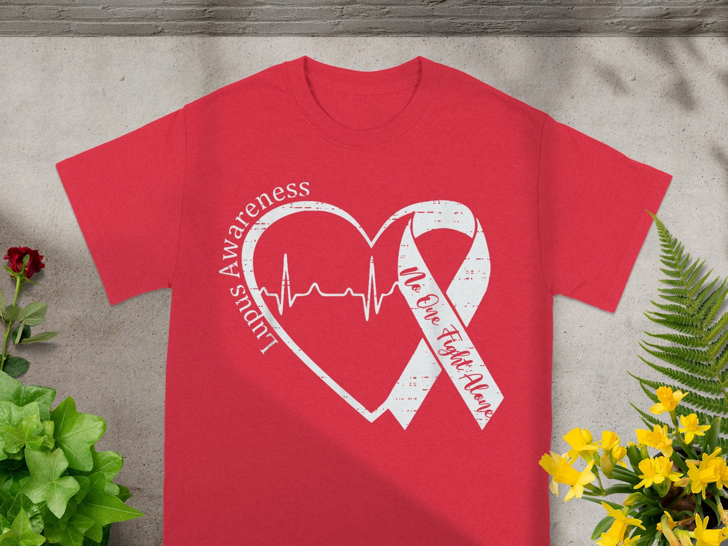 Lupus Awareness No One Fights Alone T-Shirt