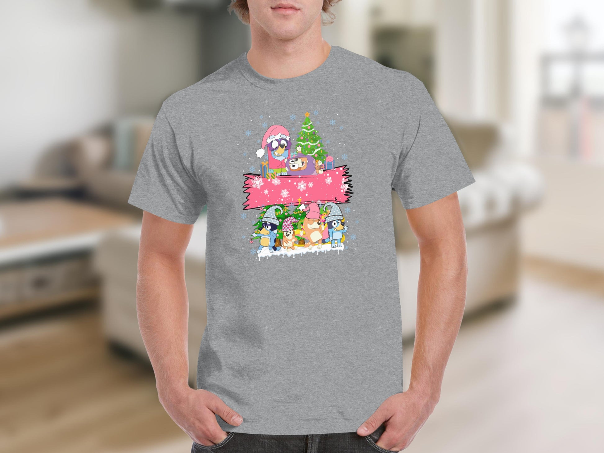 Festive Cartoon Animals Christmas Celebration T-shirt