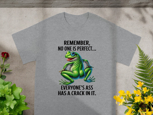 Remember No One is Perfect Frog Graphic TShirt