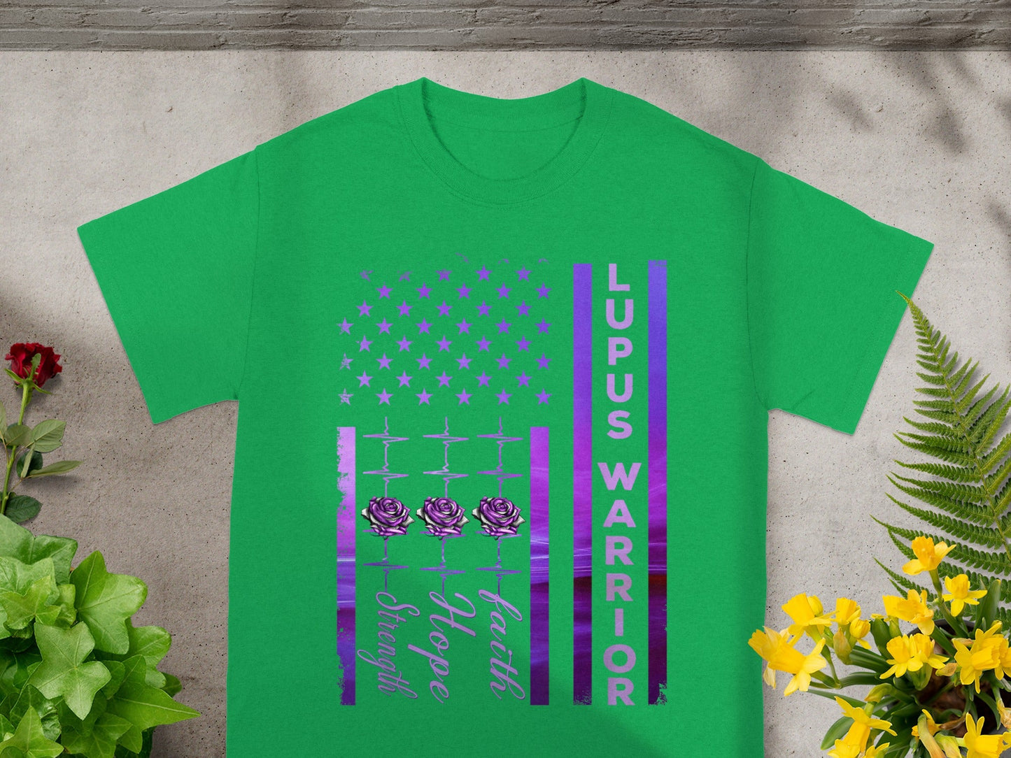 Lupus Warrior Faith Hope Strength Awareness T-shirt