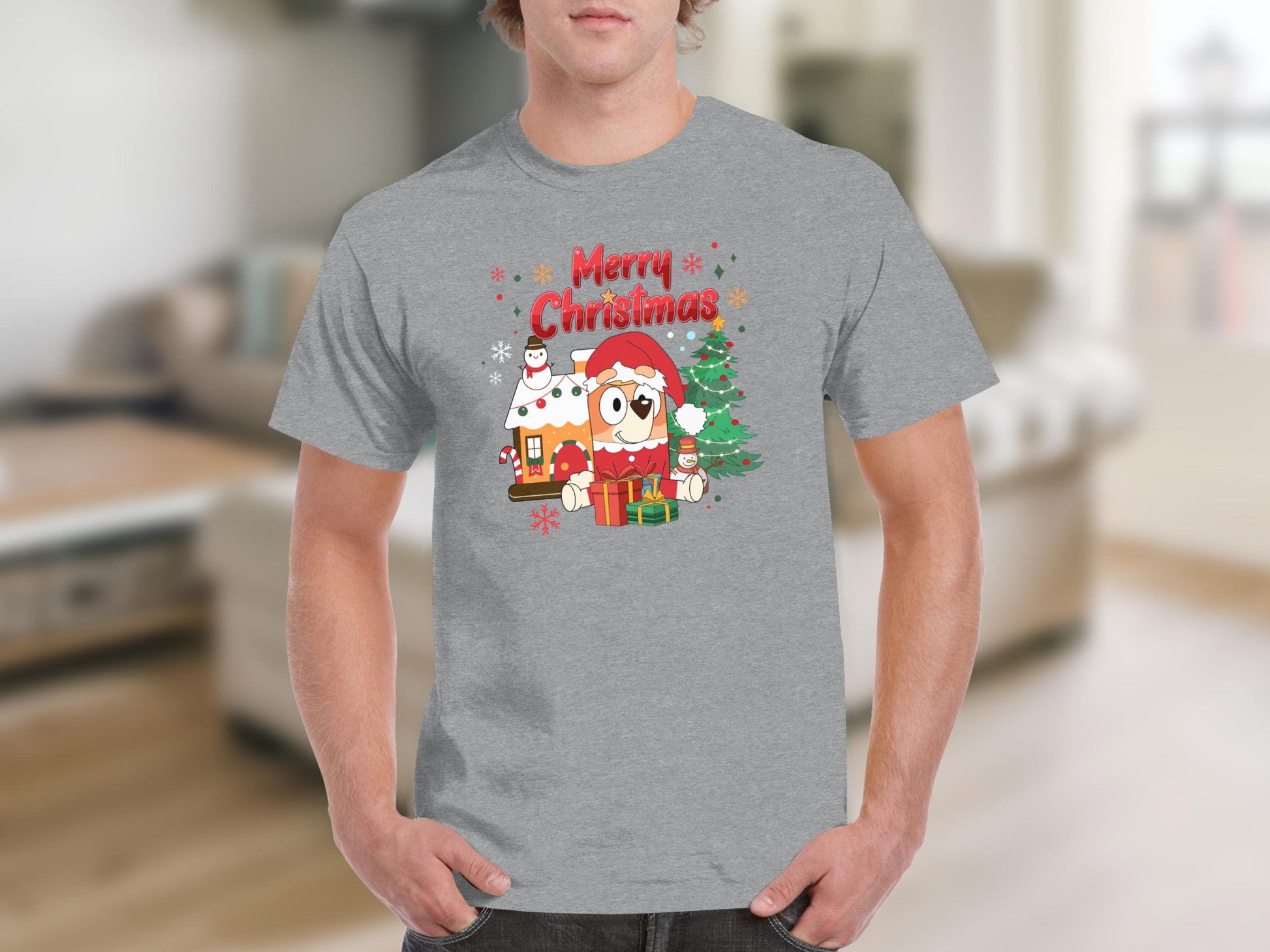 Merry Christmas Festive Design T-shirt for Holidays