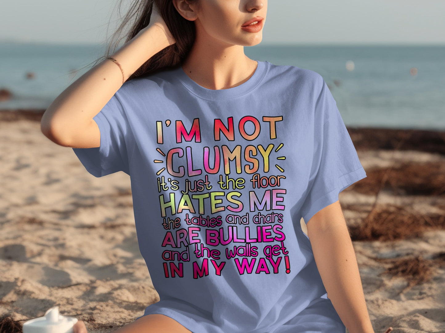 I'm Not Clumsy the Floor Hates Me Funny Quote shirt