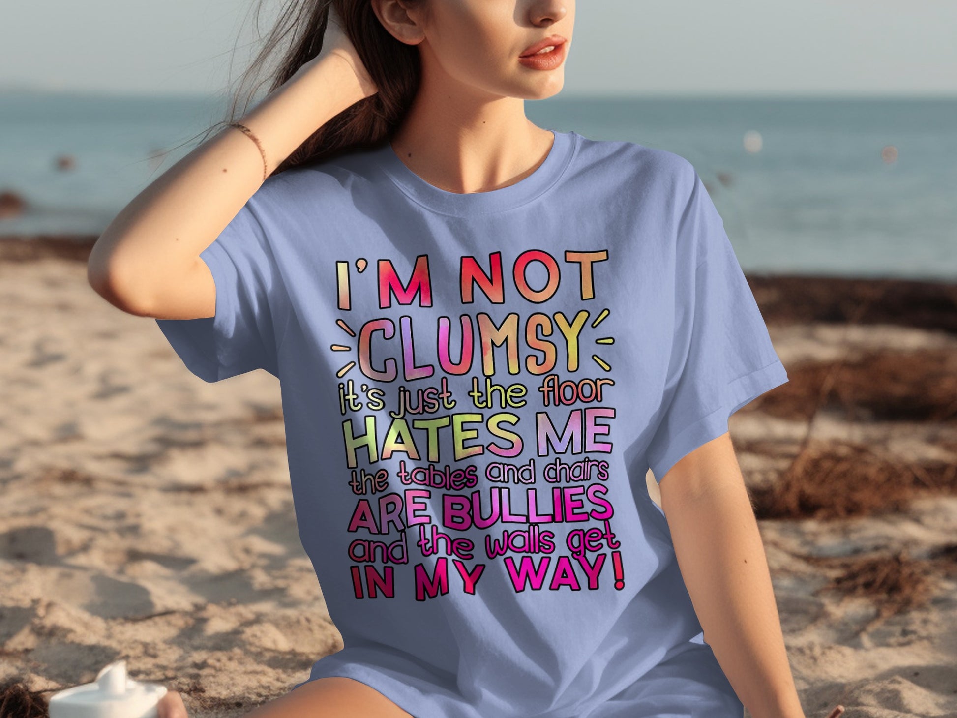 I'm Not Clumsy the Floor Hates Me Funny Quote shirt